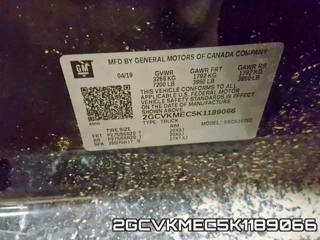 2GCVKMEC5K1189066 фото 2