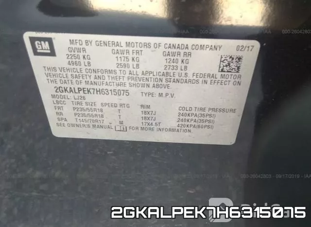 2GKALPEK7H6315075 фото 10