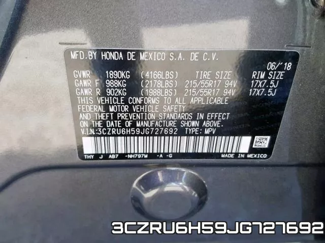 3CZRU6H59JG727692 фото 2