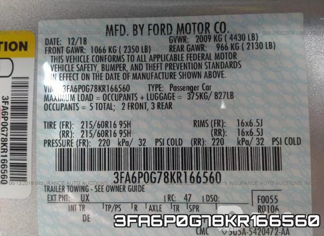 3FA6P0G78KR166560 фото 9