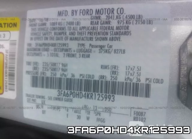 3FA6P0HD4KR125993 фото 10