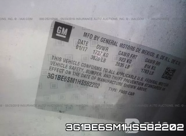 3G1BE6SM1HS582202 фото 10