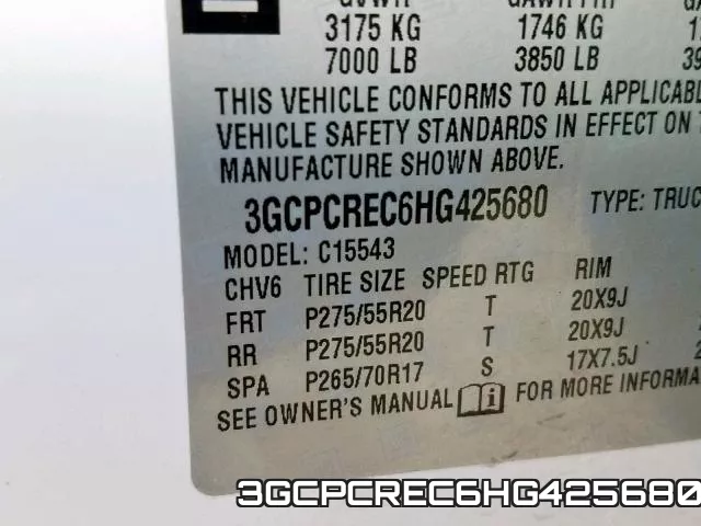 3GCPCREC6HG425680 фото 2