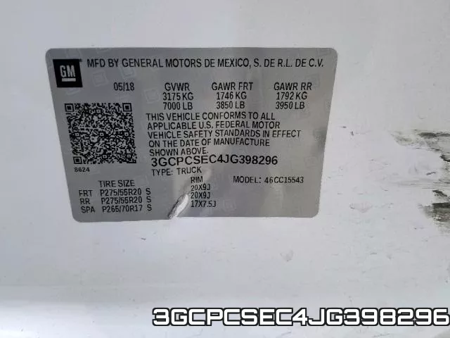 3GCPCSEC4JG398296 фото 2