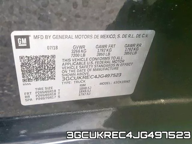 3GCUKREC4JG497523 фото 2