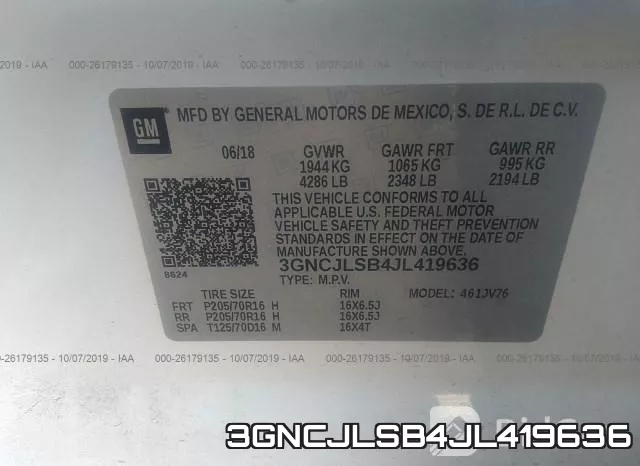 3GNCJLSB4JL419636 фото 10