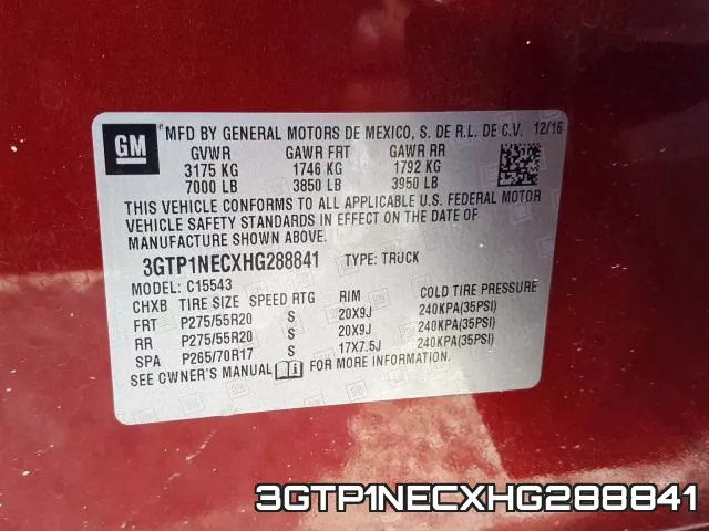 3GTP1NECXHG288841 фото 2