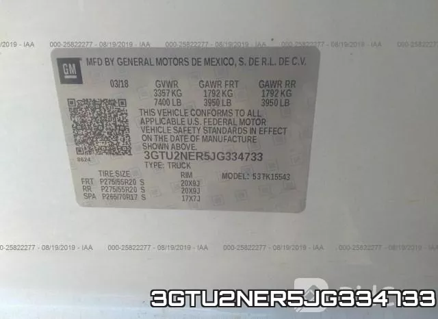 3GTU2NER5JG334733 фото 10