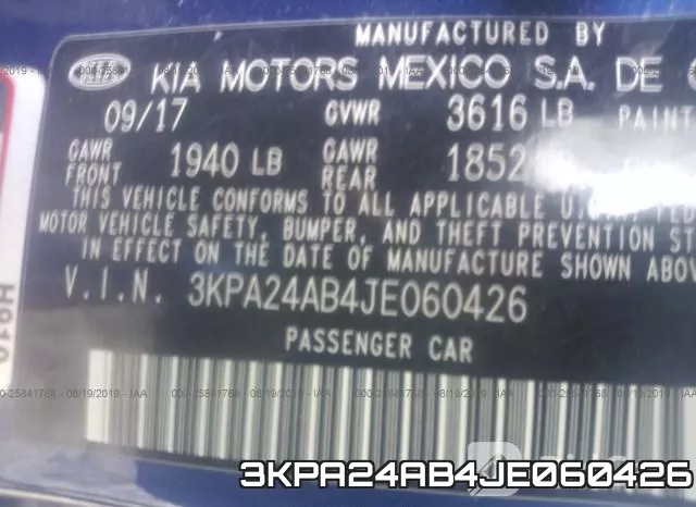 3KPA24AB4JE060426 фото 10