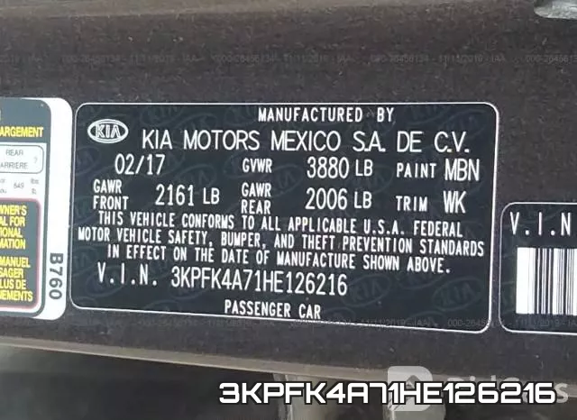 3KPFK4A71HE126216 фото 10