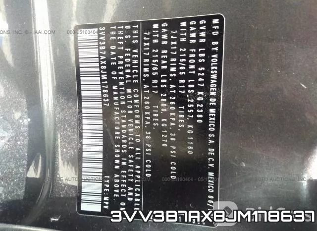 3VV3B7AX8JM178637 фото 10