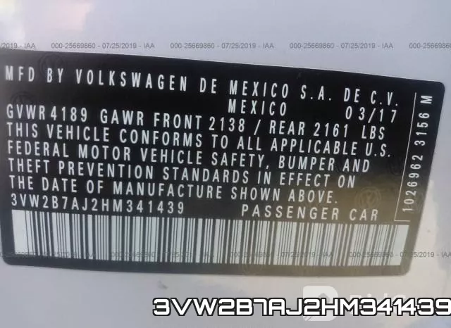 3VW2B7AJ2HM341439 фото 10