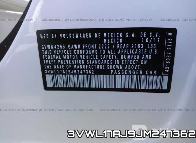 3VWL17AJ9JM247362 фото 8