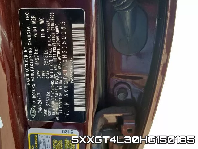 5XXGT4L30HG150185 фото 2
