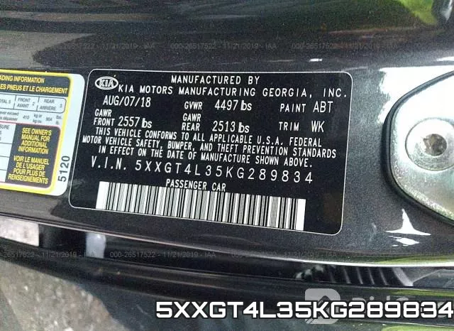 5XXGT4L35KG289834 фото 10