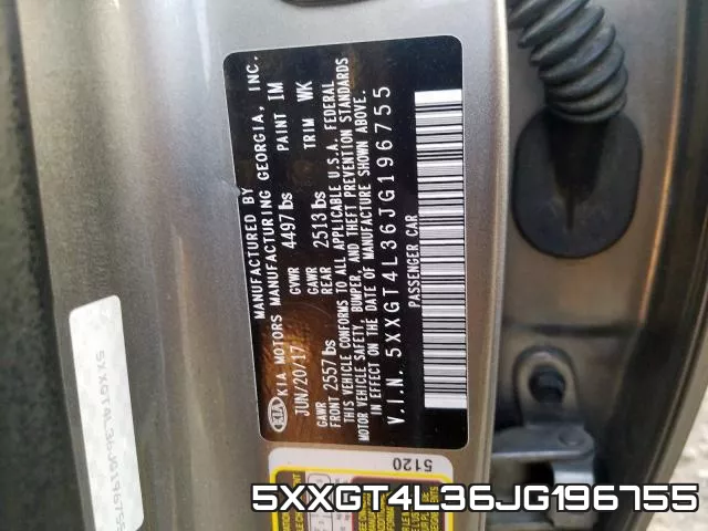 5XXGT4L36JG196755 фото 2