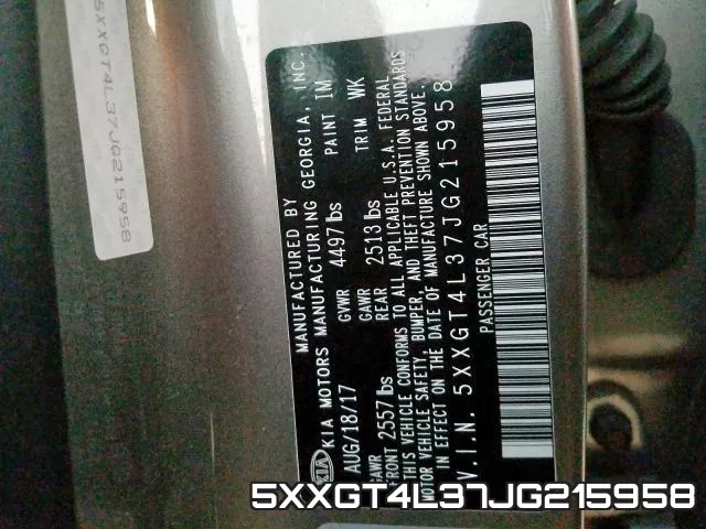 5XXGT4L37JG215958 фото 2