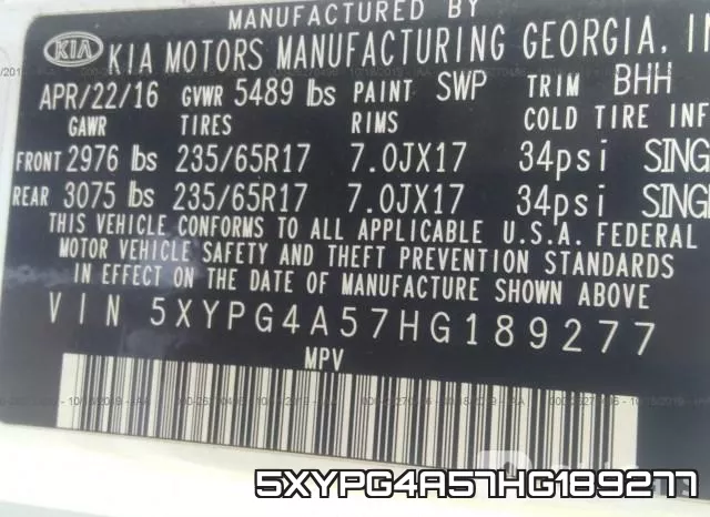 5XYPG4A57HG189277 фото 10