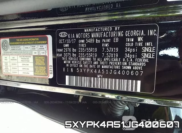5XYPK4A51JG400607 фото 10