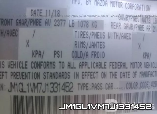 JM1GL1VM7J1331452 фото 10