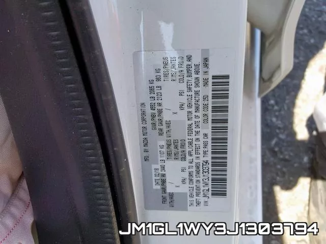 JM1GL1WY3J1303794 фото 2