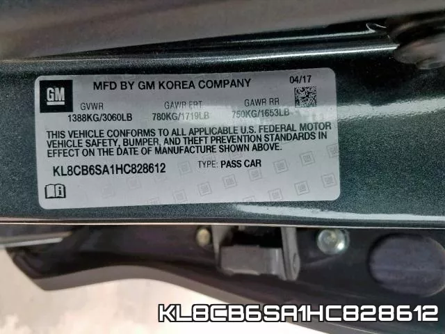 KL8CB6SA1HC828612 фото 2