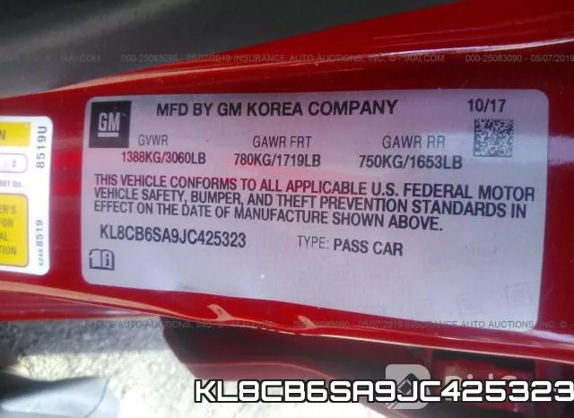 KL8CB6SA9JC425323 фото 10