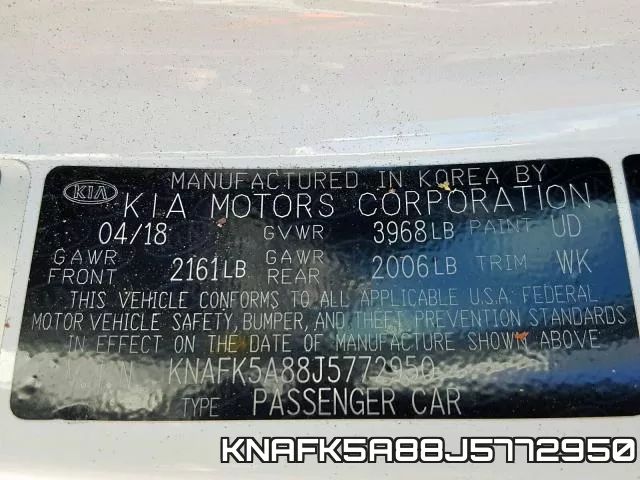 KNAFK5A88J5772950 фото 2