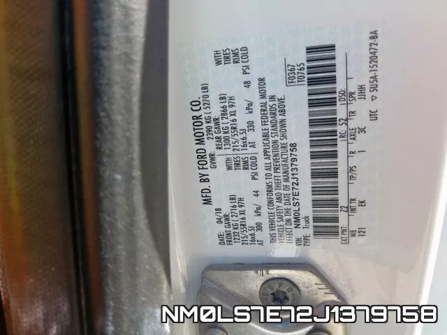 NM0LS7E72J1379758 фото 2