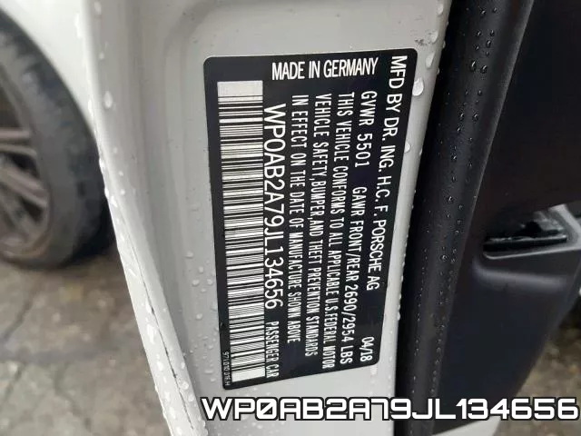 WP0AB2A79JL134656 фото 2