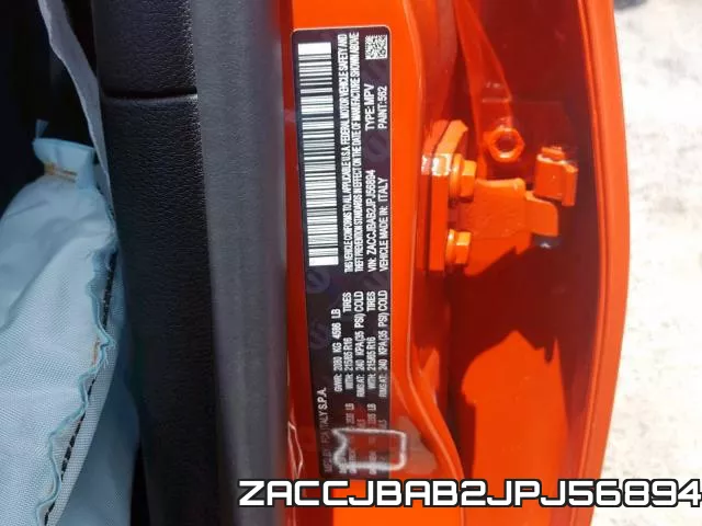 ZACCJBAB2JPJ56894 фото 2