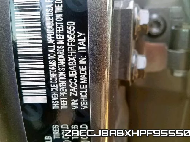 ZACCJBABXHPF95550 фото 2