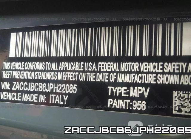 ZACCJBCB6JPH22085 фото 10