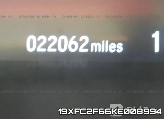 19XFC2F66KE008994 фото 8