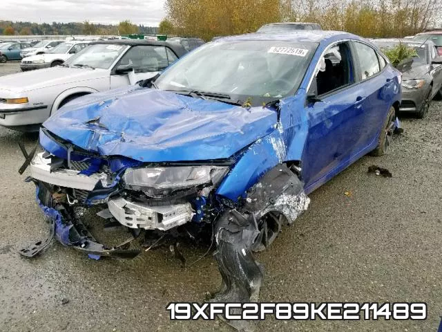 19XFC2F89KE211489 фото 2