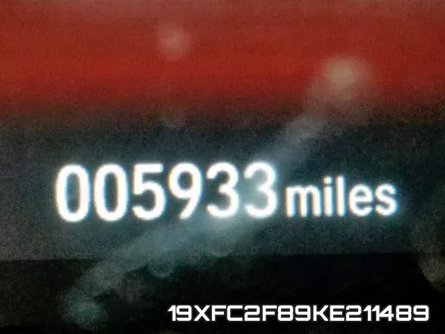 19XFC2F89KE211489 фото 8