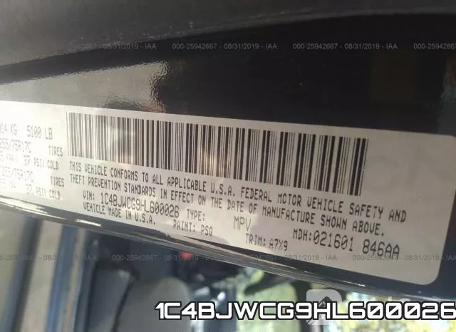1C4BJWCG9HL600026 фото 10