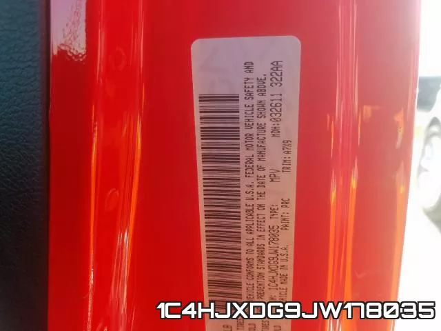 1C4HJXDG9JW178035 фото 2