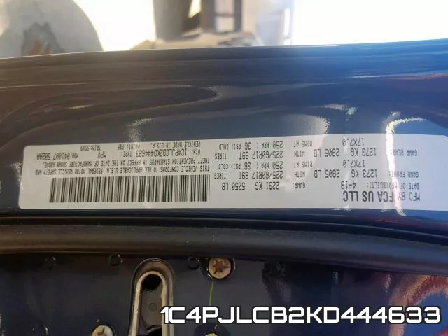 1C4PJLCB2KD444633 фото 2