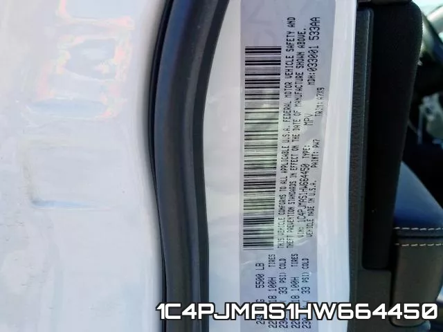 1C4PJMAS1HW664450 фото 2