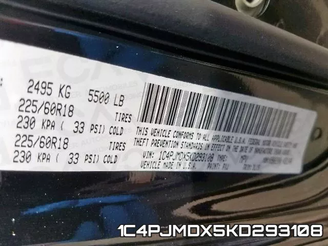 1C4PJMDX5KD293108 фото 2