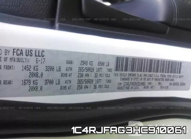 1C4RJFAG3HC910061 фото 10