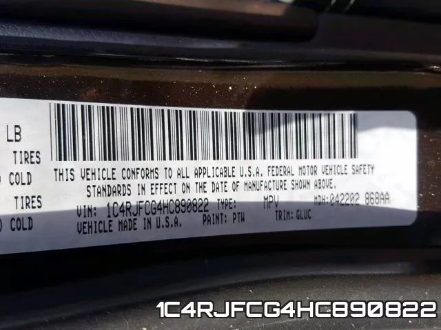 1C4RJFCG4HC890822 фото 2