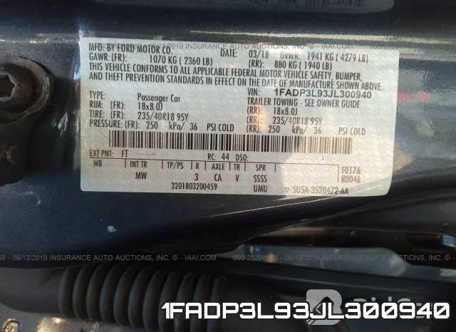 1FADP3L93JL300940 фото 10