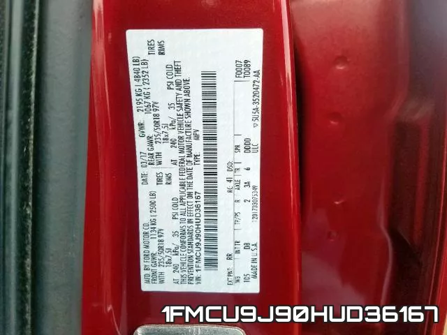 1FMCU9J90HUD36167 фото 2