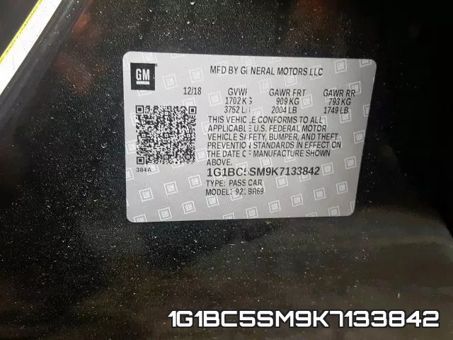 1G1BC5SM9K7133842 фото 2
