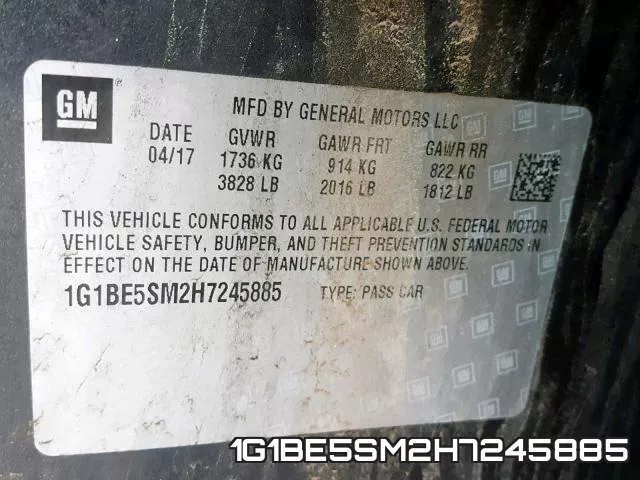 1G1BE5SM2H7245885 фото 2