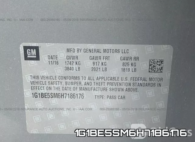 1G1BE5SM6H7186176 фото 10