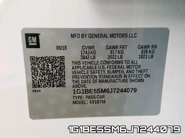 1G1BE5SM6J7244079 фото 2