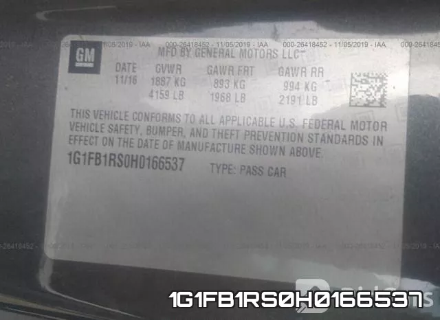1G1FB1RS0H0166537 фото 10